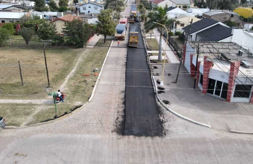 Vialidad avanza en la construcción de 34 nuevas cuadras de pavimento en