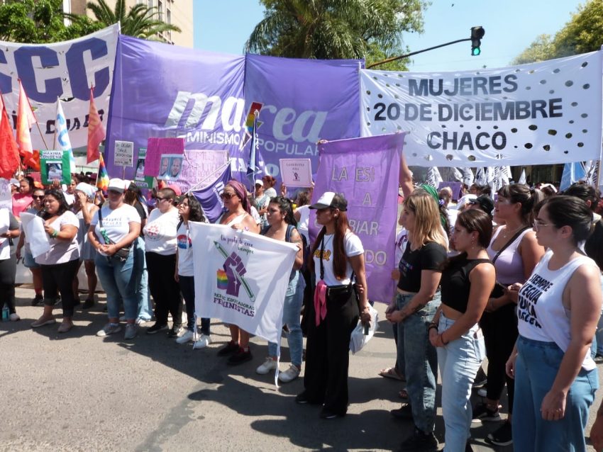 8M una multitudinaria marcha recorri las calles de Resistencia