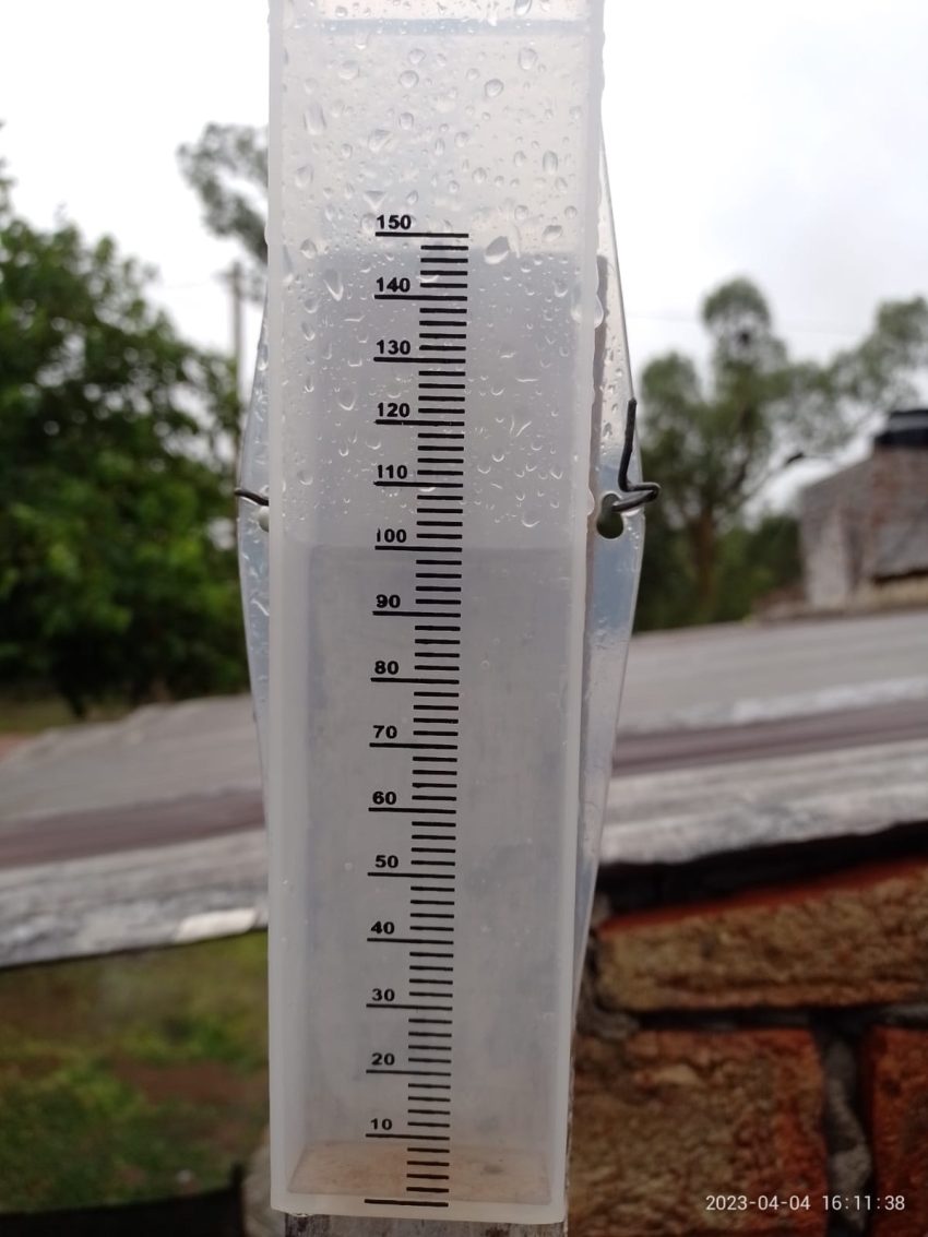 VIDEO 33 mil metros la lluvia ca da en Resistencia y en el