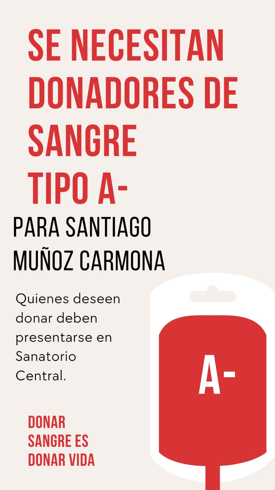 Compartir Se necesitan dadores de sangre Diario La Voz del Chaco