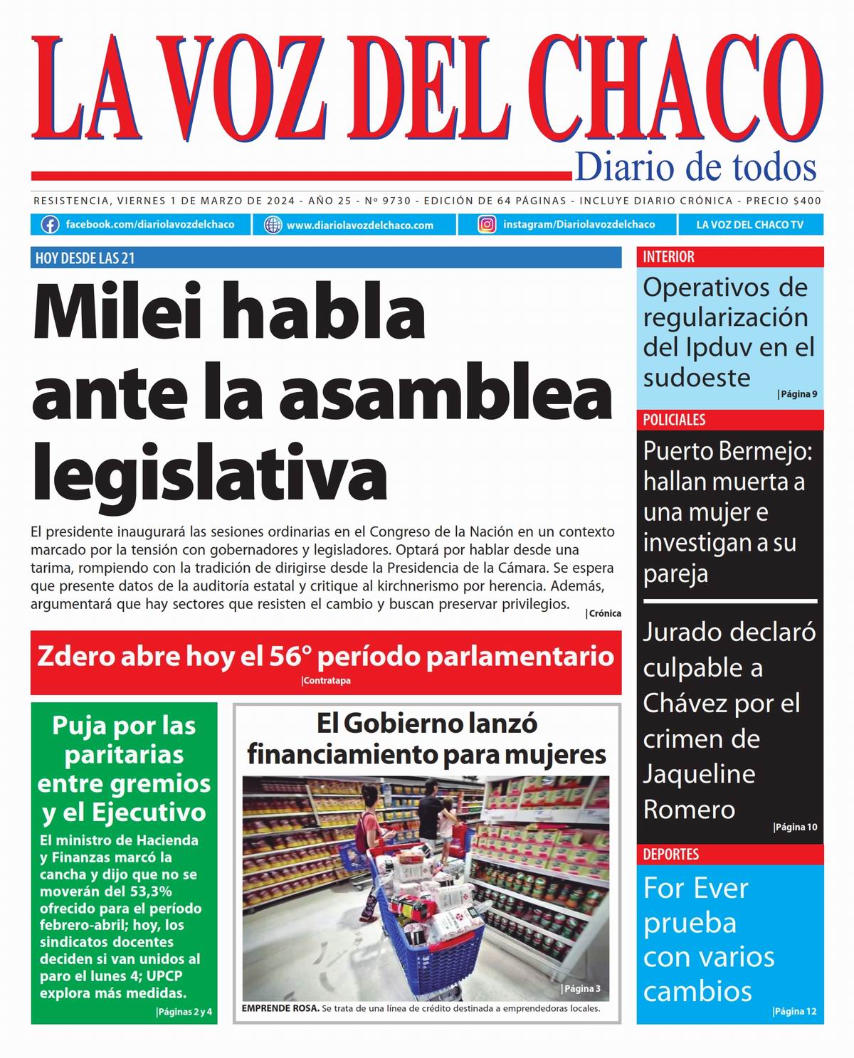 Diario Digital Diario La Voz del Chaco