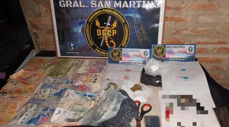 Allanamiento por venta de drogas termin con un detenido y el